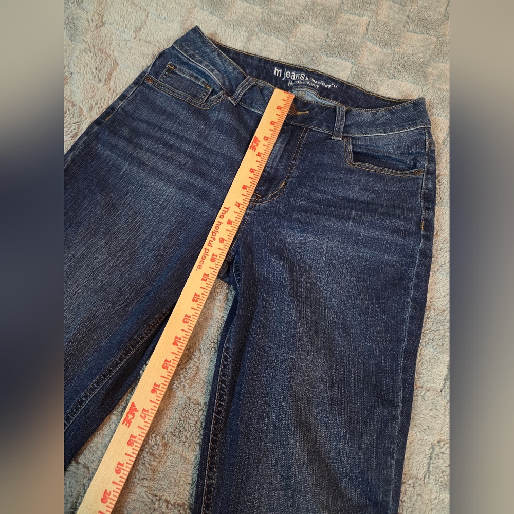 M Jeans By Maurices Women's Curvy High Rise Curvy Boot Blue Jeans Size 8 - Picture 8 of 12